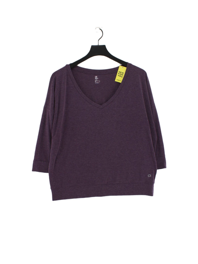 Gap Women's Top M Purple Polyester with Lyocell Modal, Spandex