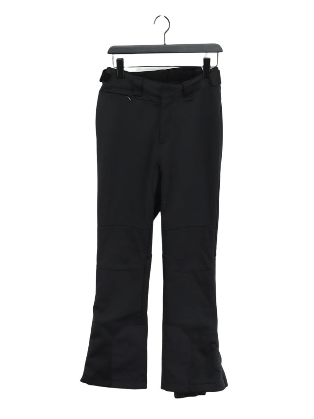 Tog24 Women's Trousers UK 10 Black 100% Polyester