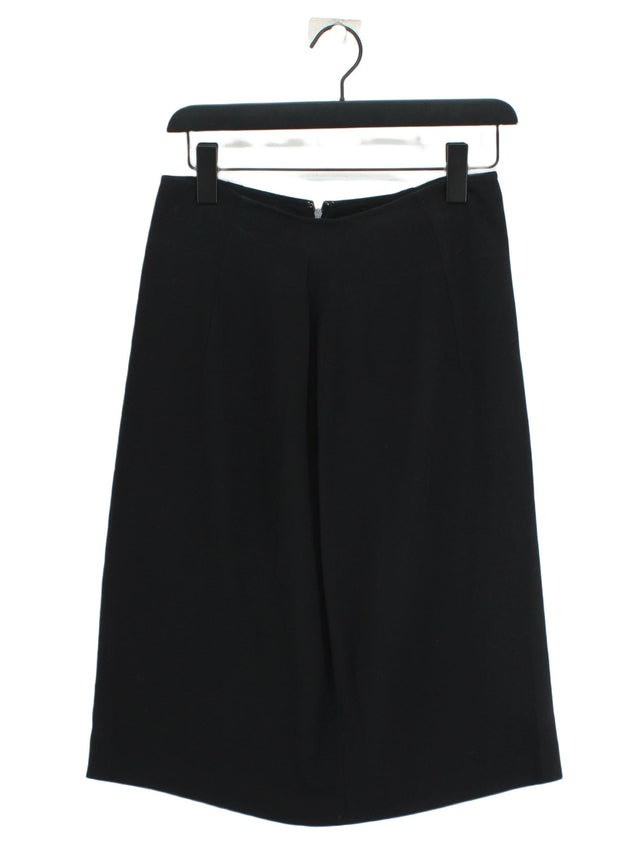 Jigsaw Women's Midi Skirt UK 14 Black Wool with Viscose