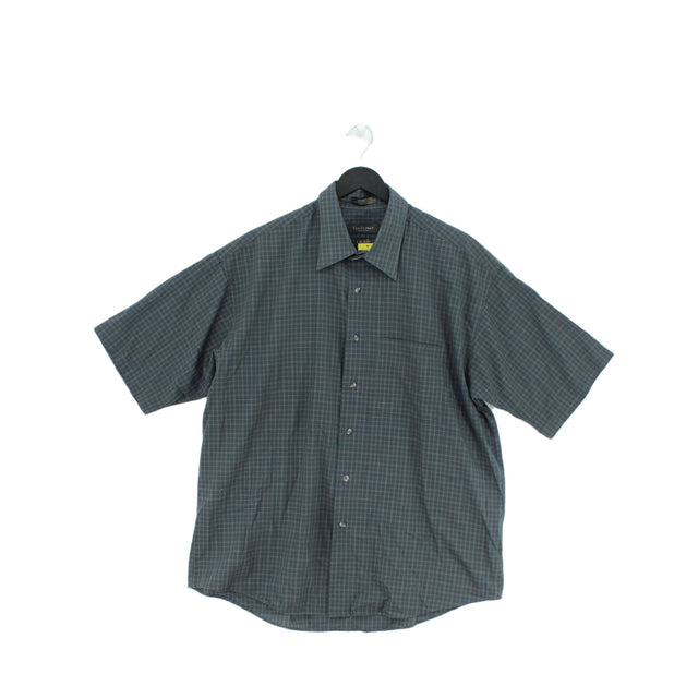 Van Heusen Men's Shirt Collar: 16.5 in Grey Polyester with Cotton