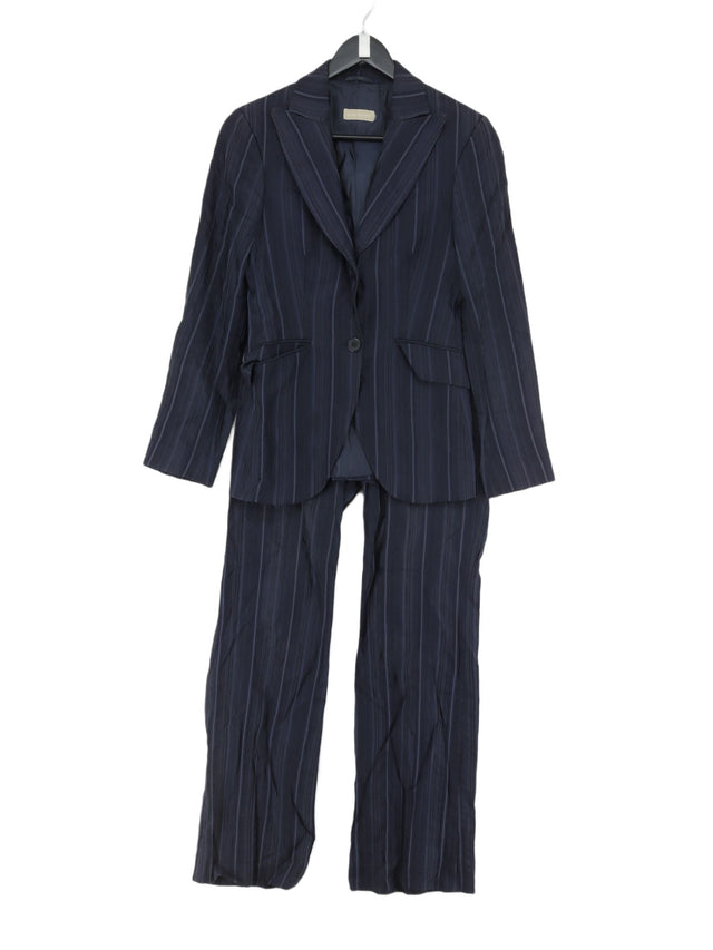 Massimo Dutti Women's Two Piece Suit Chest: 30 in Blue