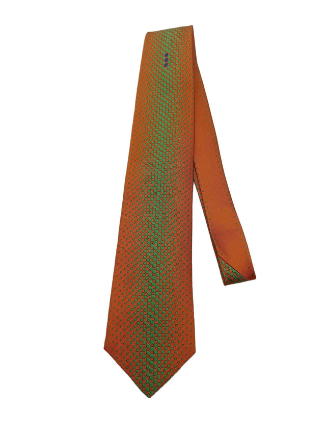 Ozwald Boateng Men's Tie Orange 100% Silk