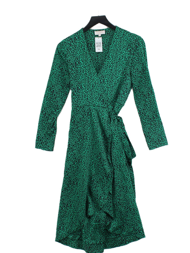 Dancing Leopard Women's Maxi Dress UK 8 Green 100% Polyester