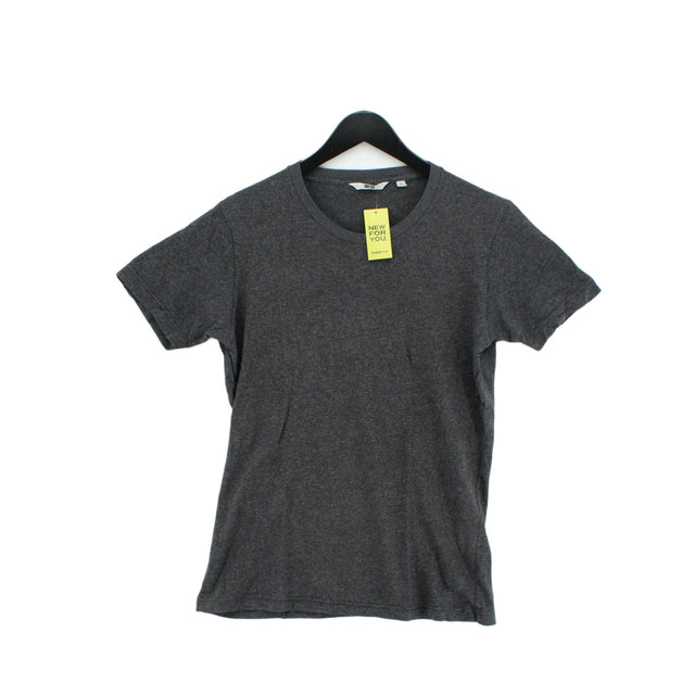 Uniqlo Men's T-Shirt S Grey 100% Cotton