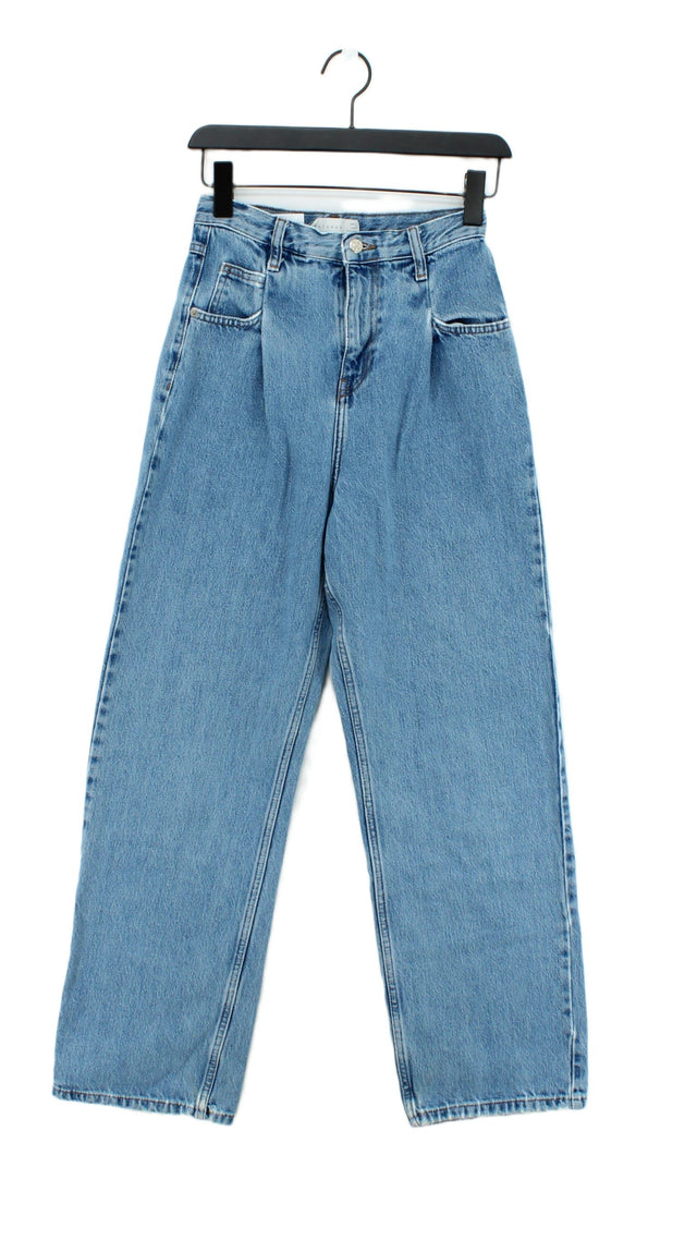 Topshop Women's Jeans W 25 in; L 32 in Blue Cotton with Polyester
