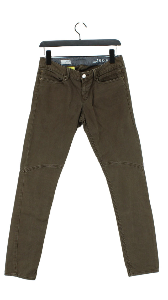 Gap Women's Jeans W 27 in Brown Cotton with Spandex
