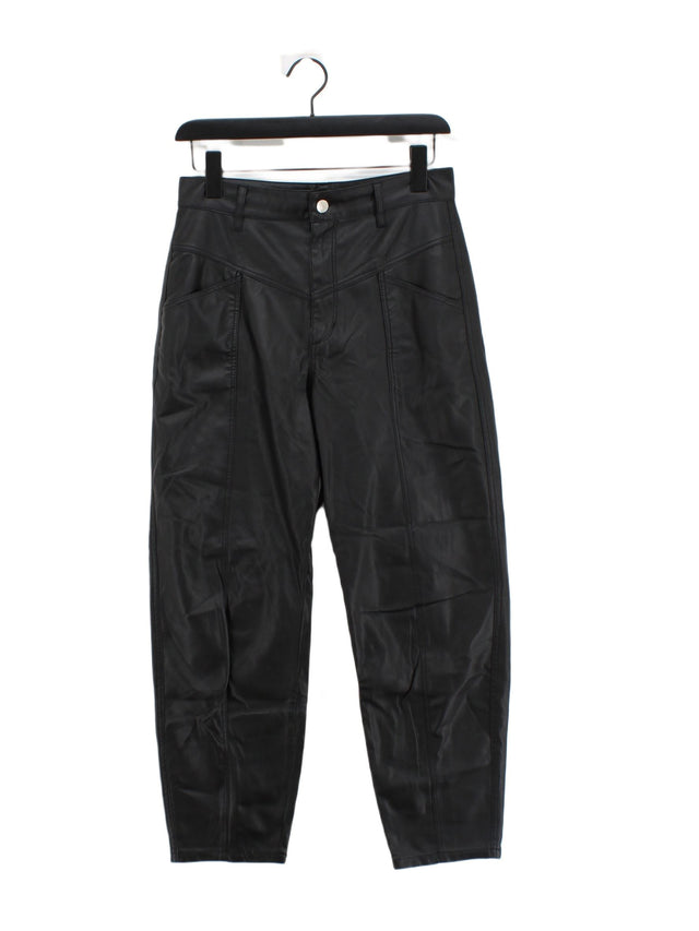 Zara Women's Suit Trousers UK 8 Black 100% Polyester