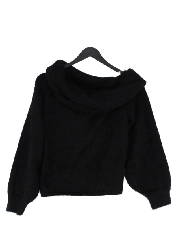 NA-KD Women's Jumper M Black Polyester with Polyamide