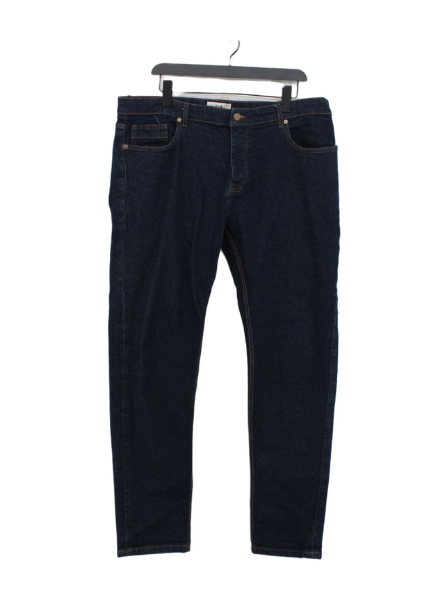 Folk Men's Jeans W 36 in Blue Cotton with Elastane