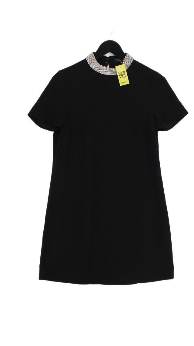 New Look Women's Mini Dress UK 8 Black Polyester with Elastane