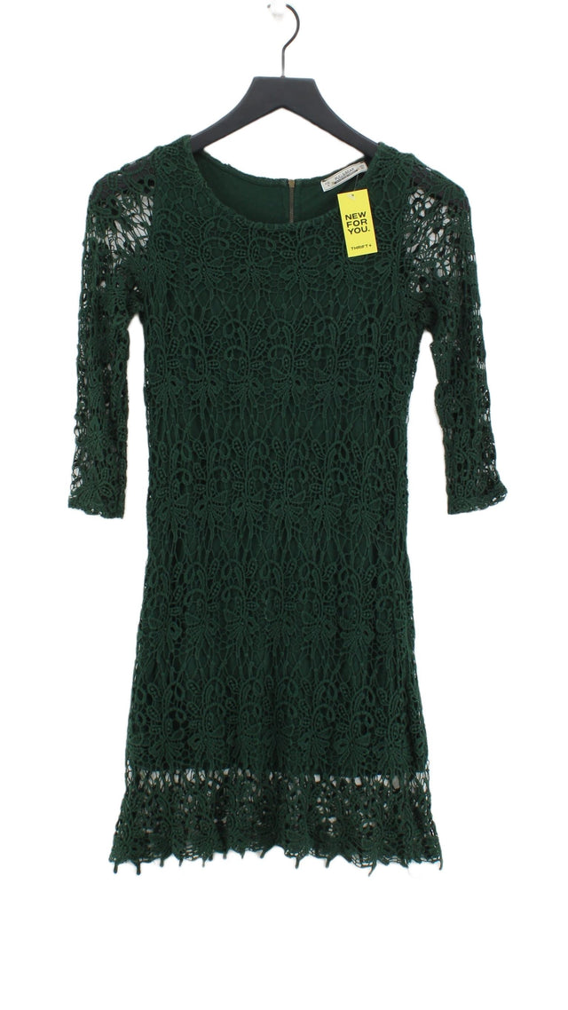 Pull&Bear Women's Midi Dress S Green 100% Other