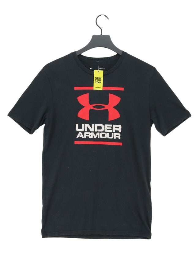 Under Armour Men's T-Shirt S Black Cotton with Polyester