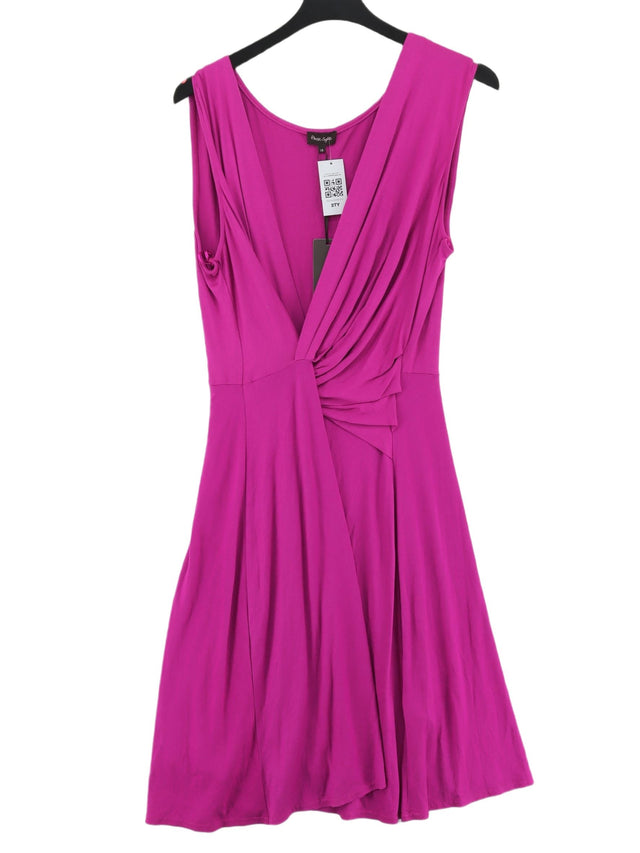 Phase Eight Women's Midi Dress UK 18 Purple Elastane with Viscose