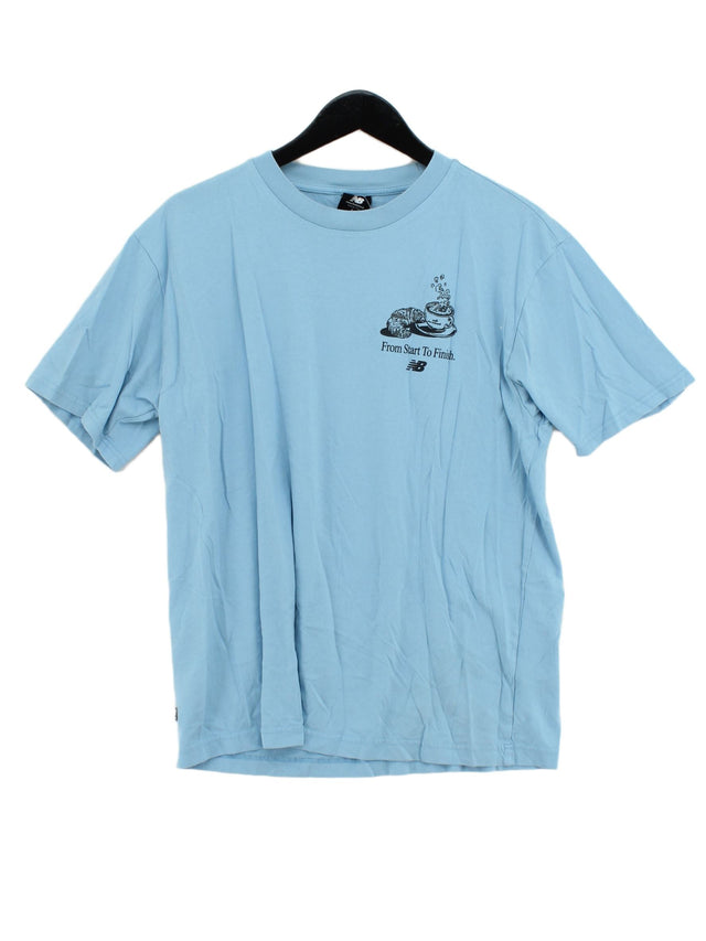 New Balance Men's T-Shirt L Blue 100% Other
