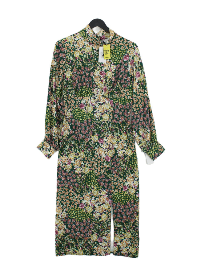 Never Fully Dressed Women's Maxi Dress UK 10 Green 100% Polyester