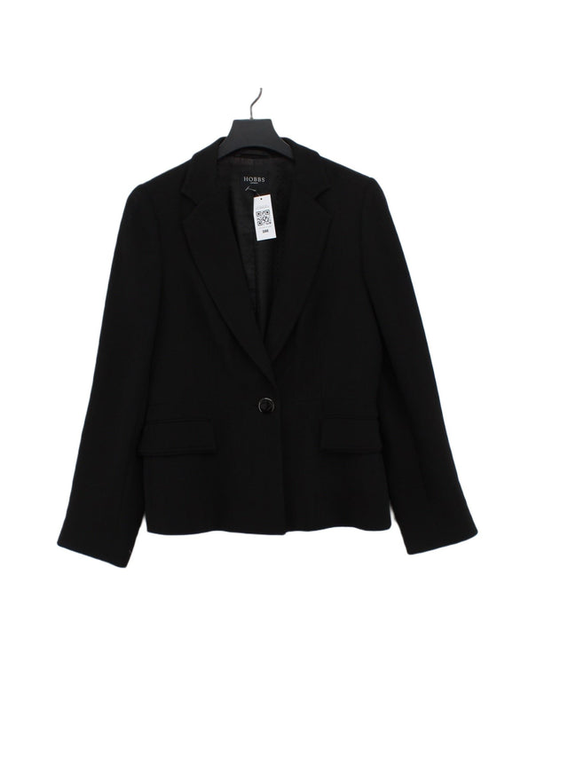 Hobbs Women's Blazer UK 12 Black Polyester with Nylon, Other