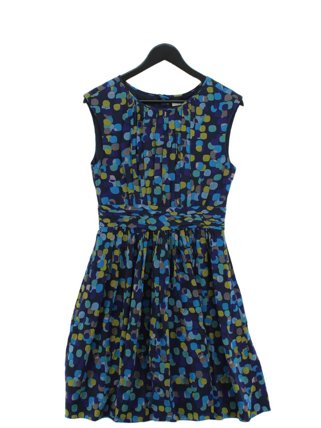 Boden Women's Midi Dress UK 10 Blue Viscose with Polyester