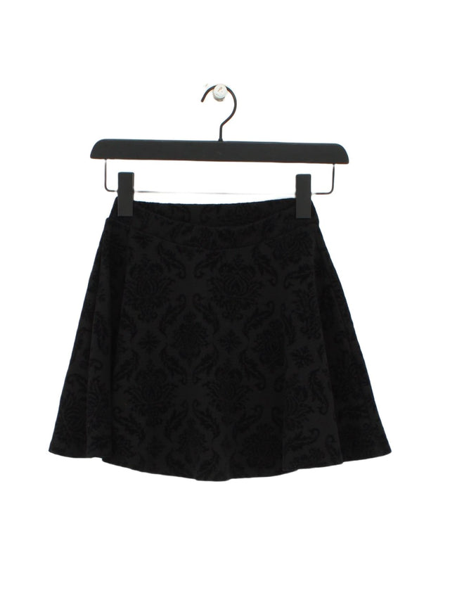 Tally Weijl Women's Mini Skirt UK 6 Black Polyester with Elastane