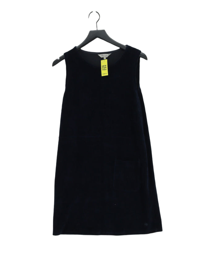Mantaray Women's Midi Dress UK 16 Blue Cotton with Elastane, Polyester