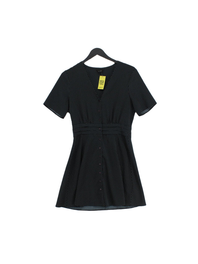 Topshop Women's Mini Dress UK 10 Blue 100% Polyester