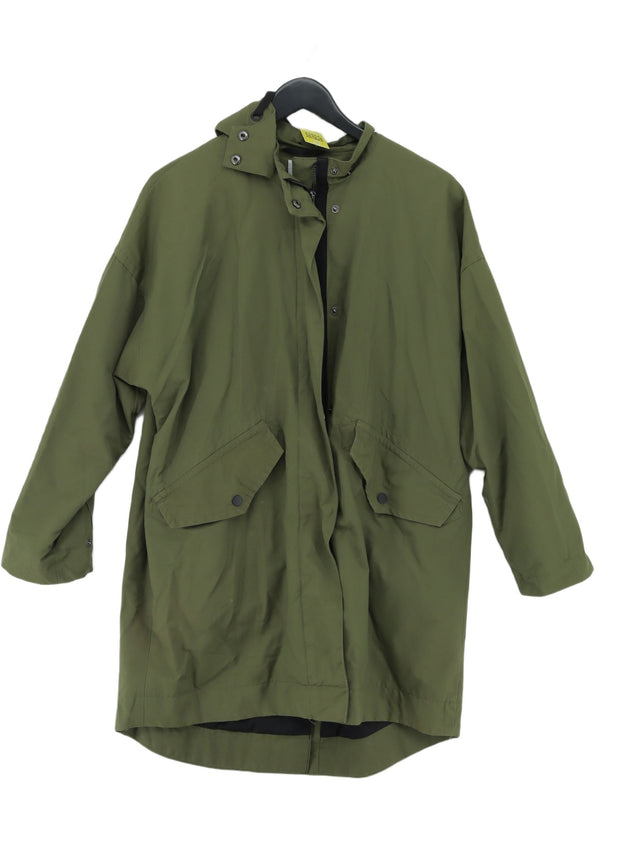 Kin Women's Coat UK 6 Green Cotton with Nylon