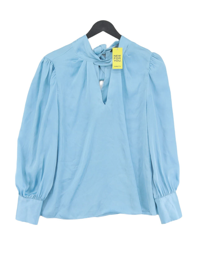 Zara Women's Blouse M Blue 100% Polyester