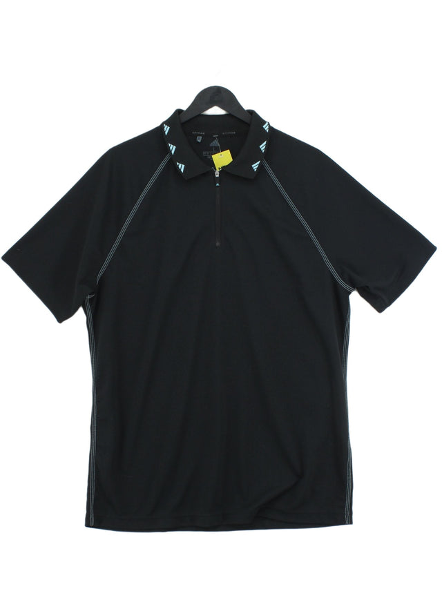 Adidas Men's Polo L Black 100% Polyester