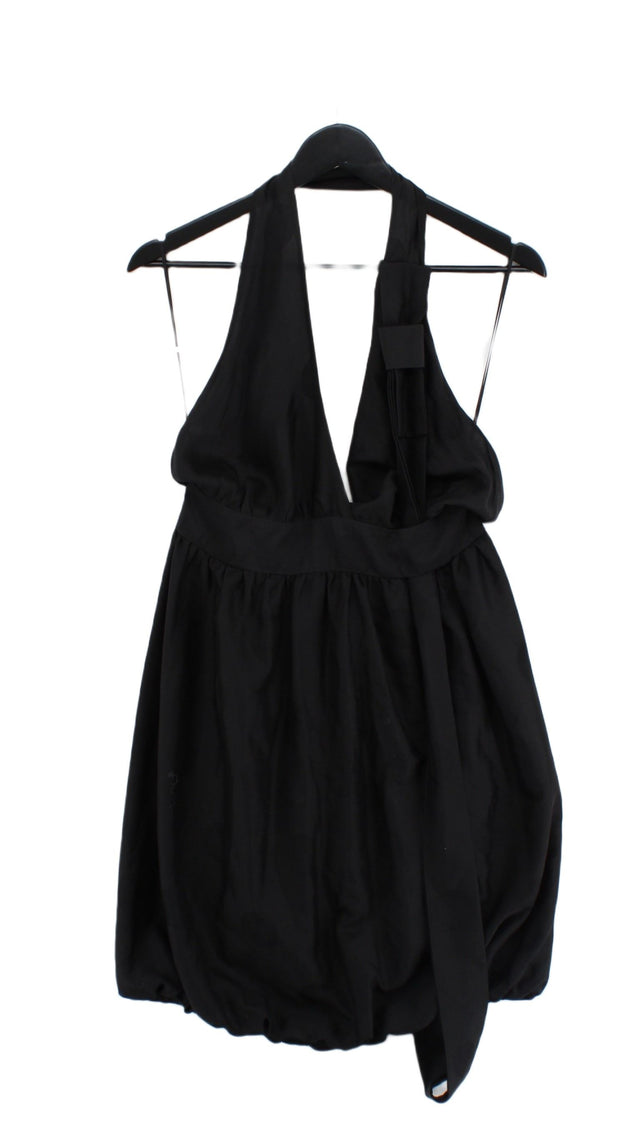 Stella McCartney Women's Midi Dress UK 14 Black 100% Silk