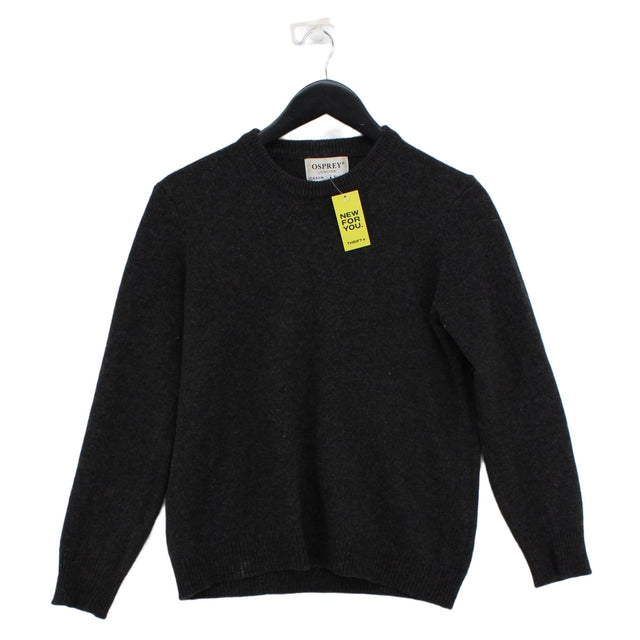 Osprey London Women's Jumper S Grey Cashmere with Other