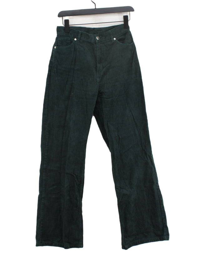 Monki Women's Suit Trousers UK 10 Green 100% Cotton