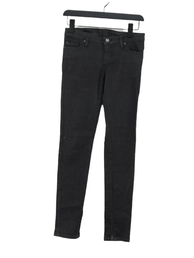 AllSaints Women's Jeans W 25 in Black 100% Cotton