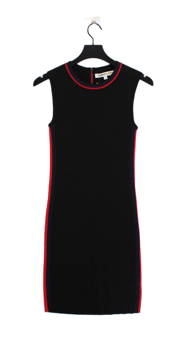 Clements Ribeiro Women's Midi Dress M Black Wool with Acrylic