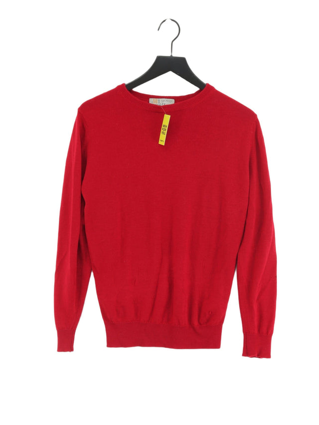 John Smedley Women's Top S Red 100% Wool