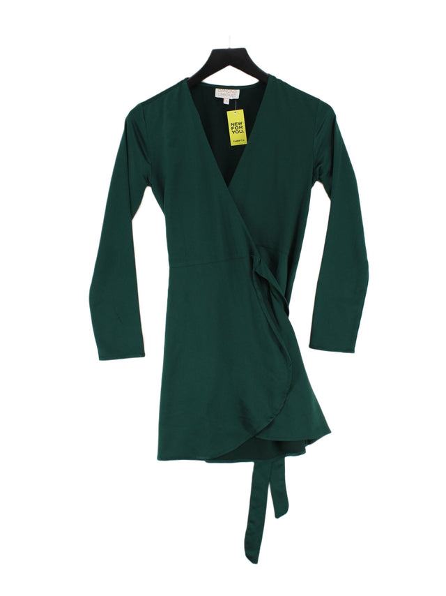 Dancing Leopard Women's Midi Dress UK 6 Green 100% Polyester