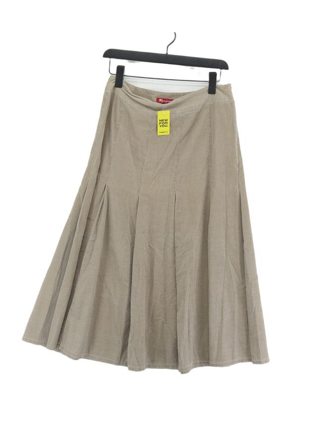 Monsoon Women's Maxi Skirt UK 8 Grey 100% Cotton