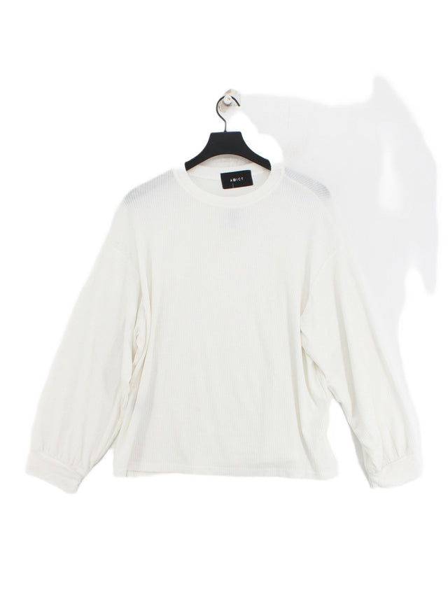 Addict Women's Top M White 100% Other