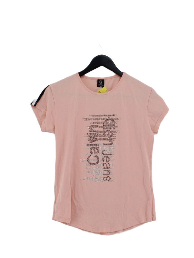 Calvin Klein Women's T-Shirt XL Pink 100% Other