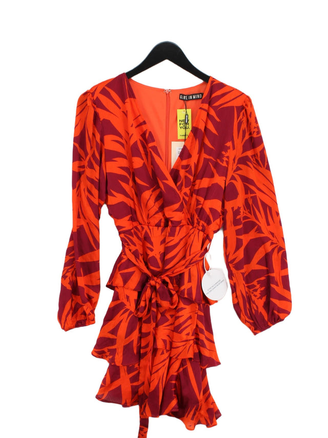 Girl In Mind Women's Midi Dress UK 14 Multi 100% Polyester