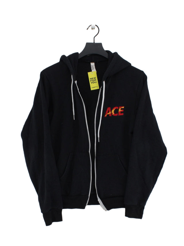 American Apparel Men's Hoodie S Black Cotton with Polyester