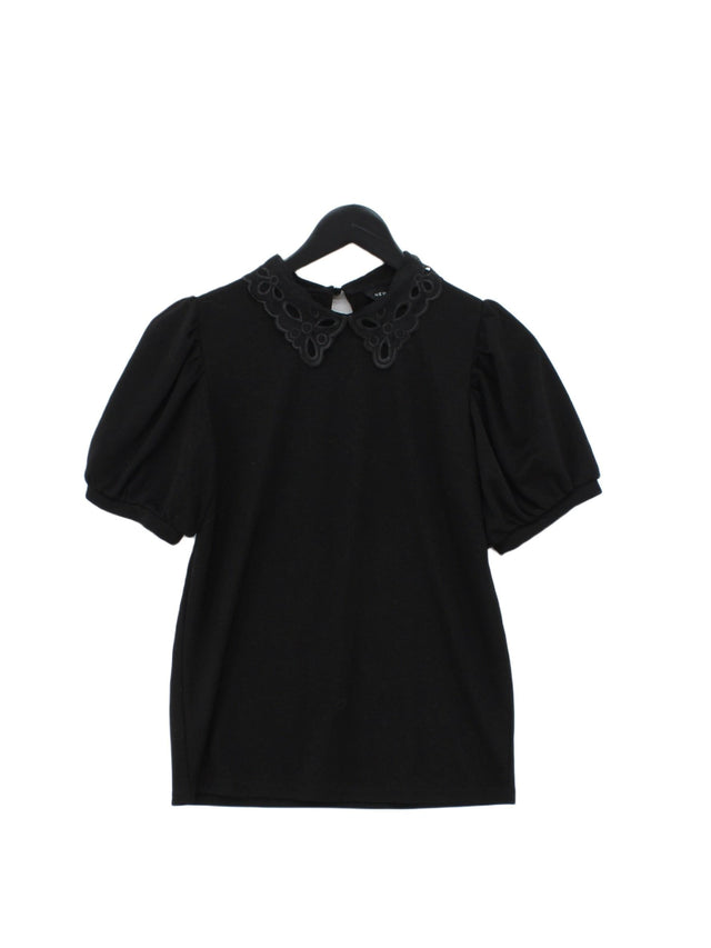 New Look Women's Top UK 10 Black Polyester with Viscose
