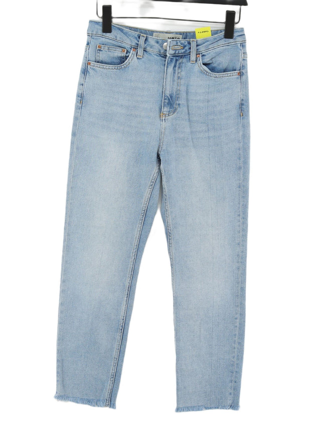 Topshop Women's Jeans W 28 in; L 30 in Blue Cotton with Elastane, Polyester