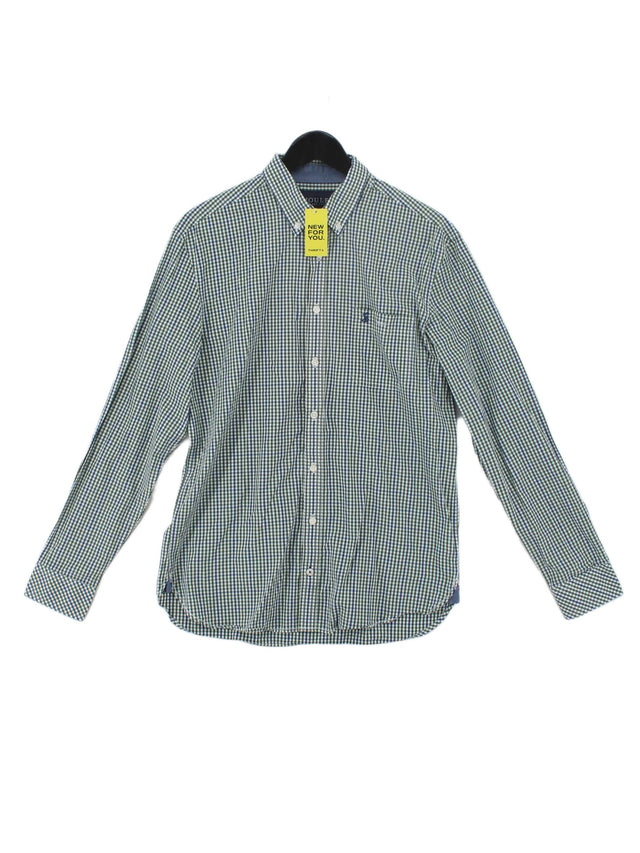 Joules Men's Shirt M Green 100% Cotton