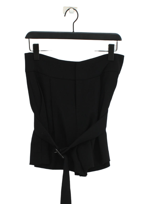 MNG Women's Shorts UK 12 Black 100% Polyester