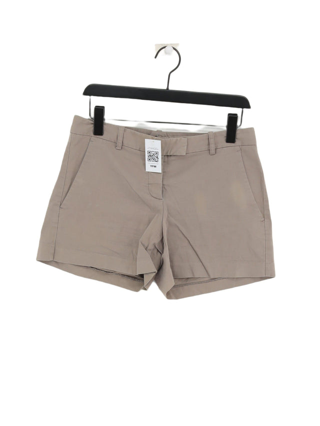 Theory Women's Shorts UK 8 Brown Cotton with Elastane