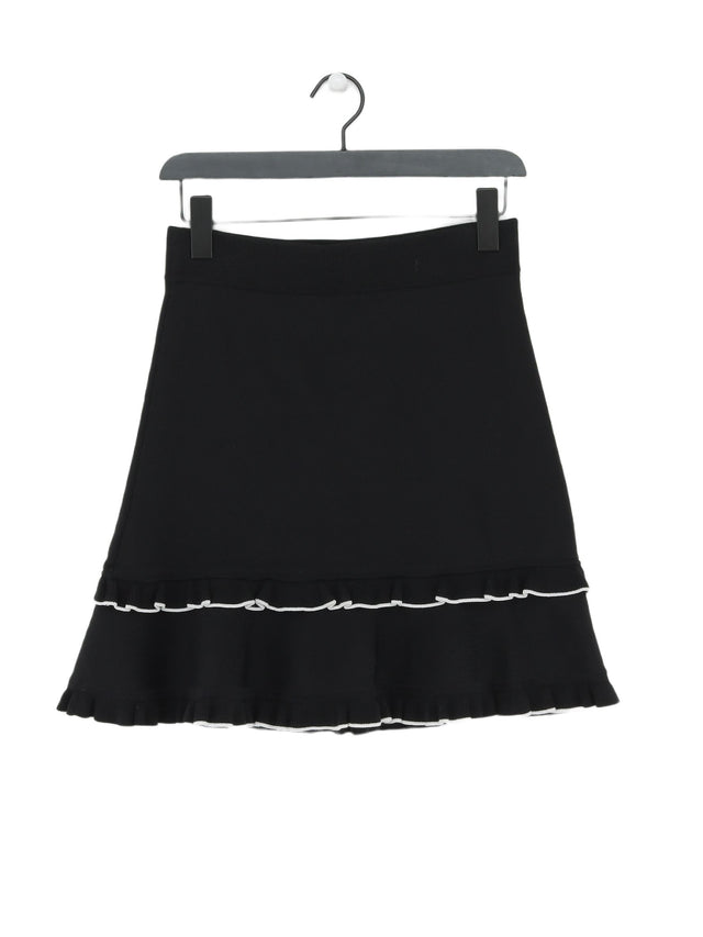 Michael Kors Women's Midi Skirt S Black Viscose with Elastane, Nylon