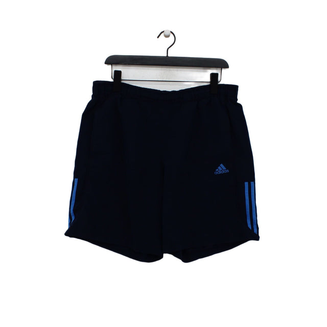 Adidas Men's Shorts L Blue 100% Polyester