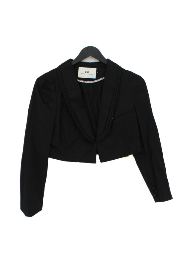 DAY Birger Et Mikkelsen Women's Blazer UK 8 Black Cotton with Spandex