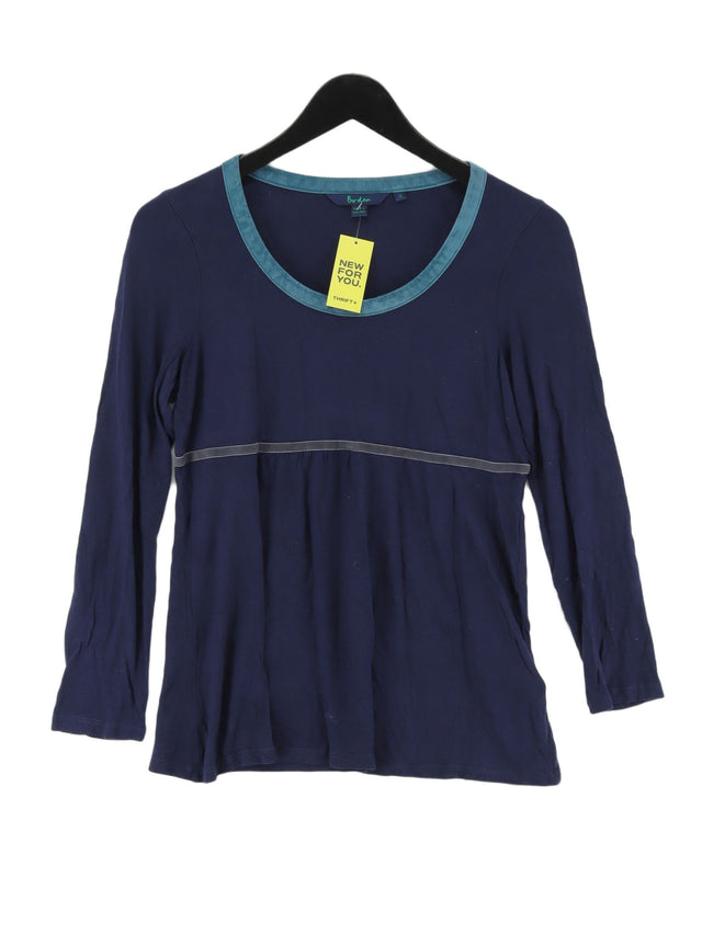 Boden Women's Top UK 12 Blue Viscose with Rayon