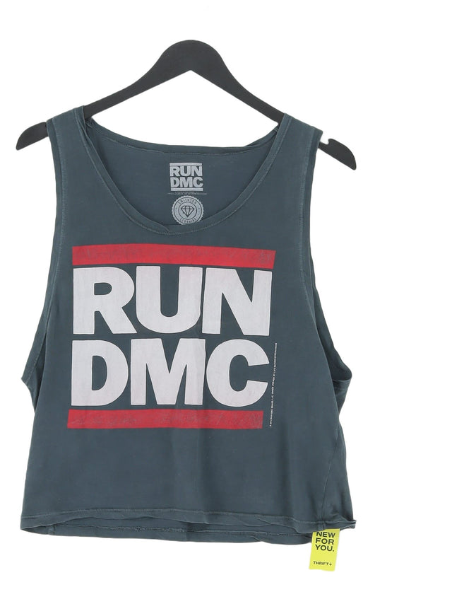 RUN DMC Women's T-Shirt S Grey 100% Cotton