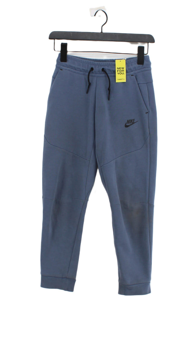 Nike Women's Sports Bottoms M Blue Polyester with Cotton